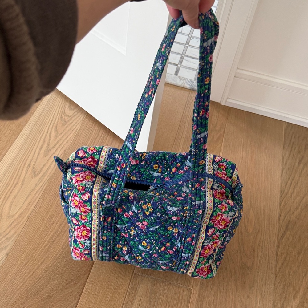 Vera Bradley Vintage Bluebird Tote - Picture 2 of 9